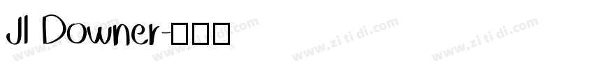 JI Downer字体转换